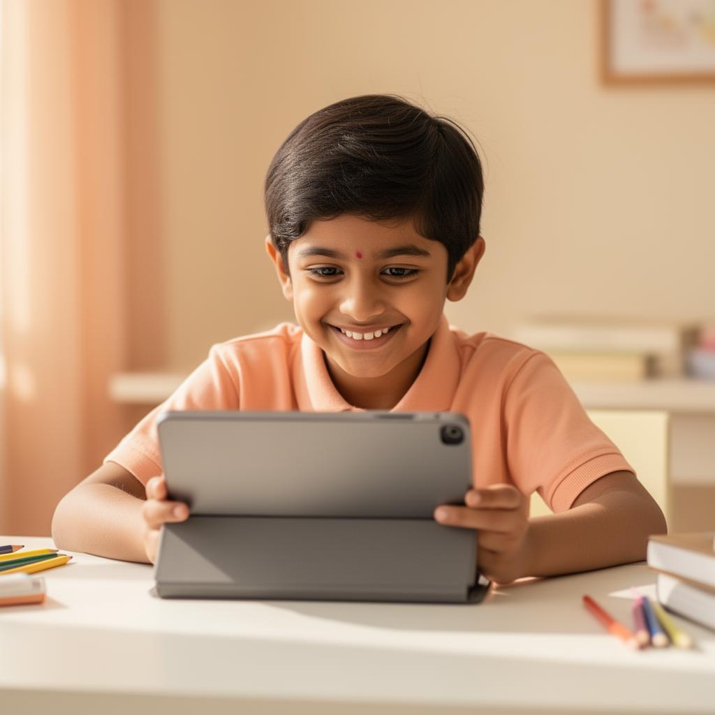Child studying